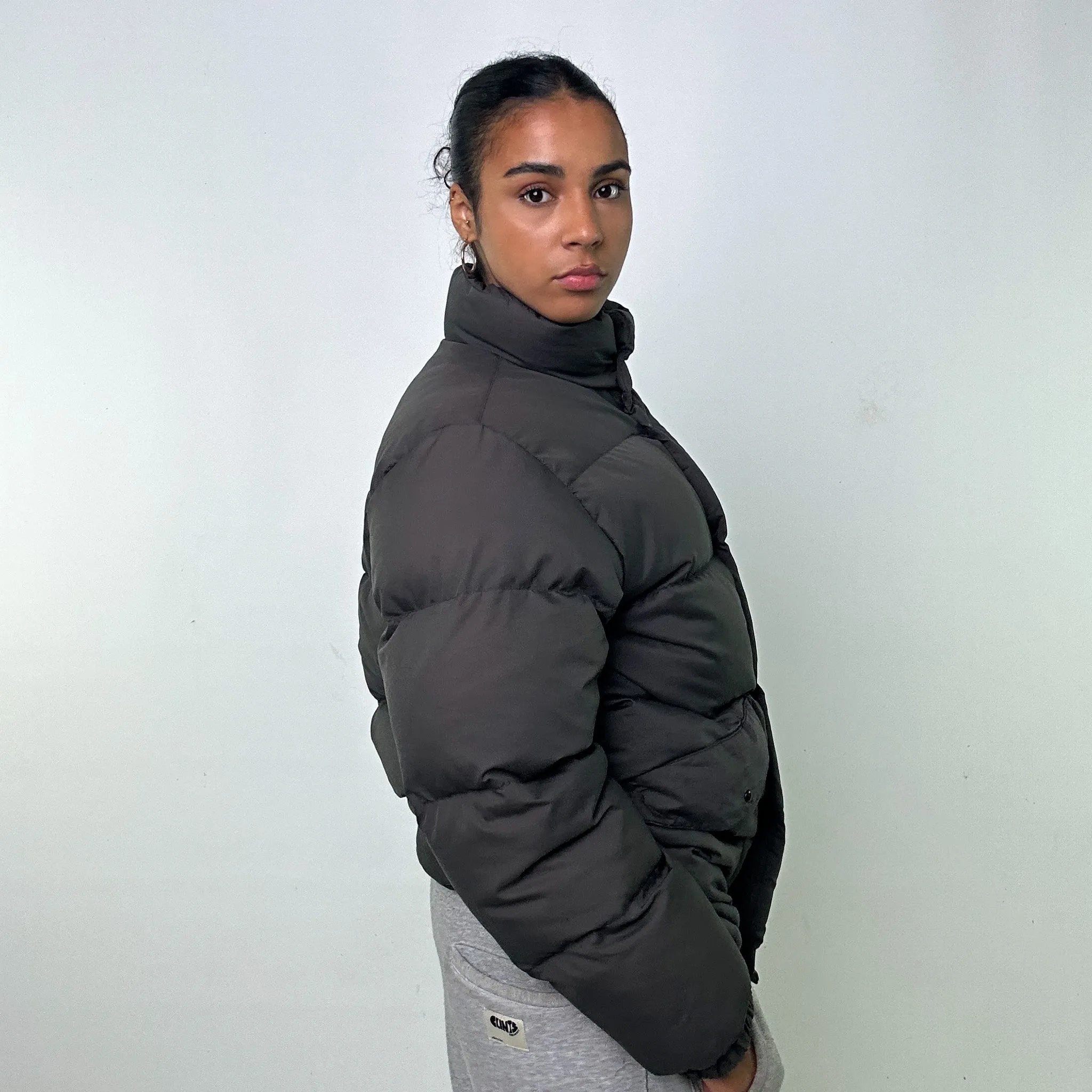 Dark Grey 90s Moncler Grenoble Puffer Jacket Coat (L)