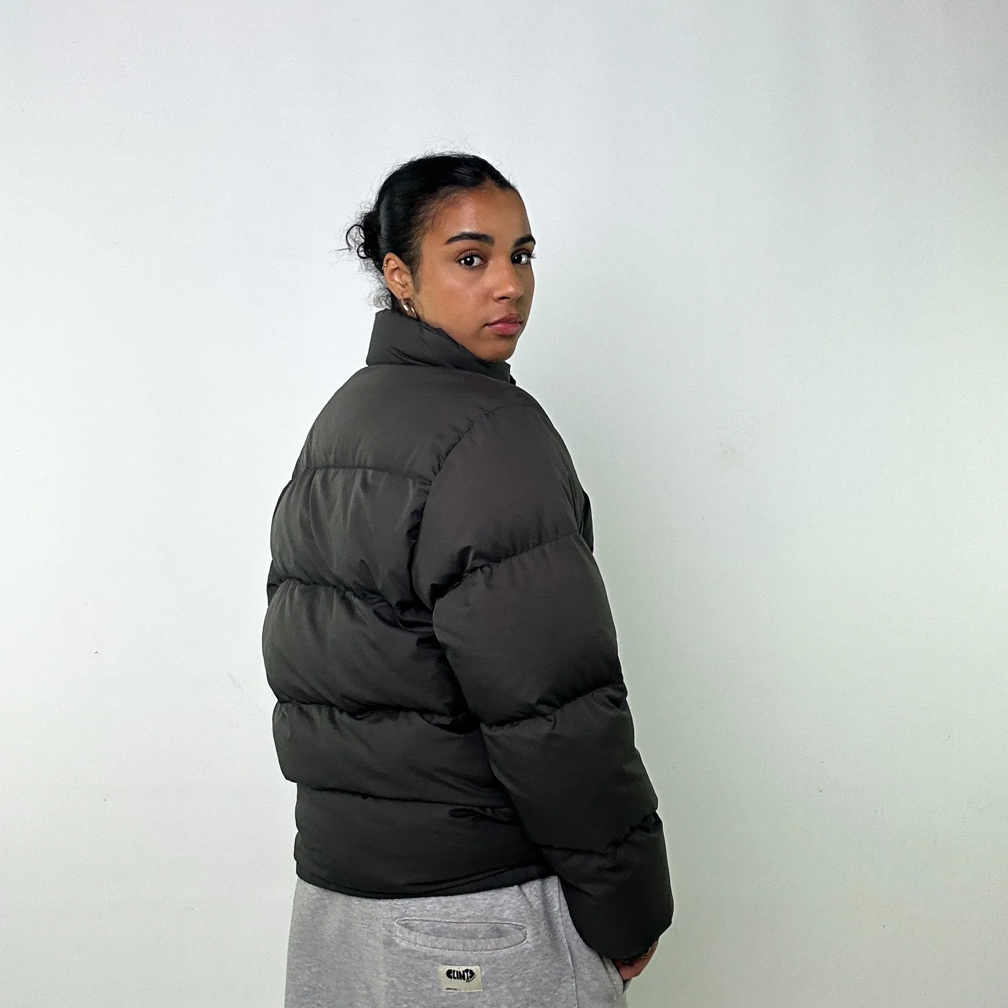 Dark Grey 90s Moncler Grenoble Puffer Jacket Coat (L)