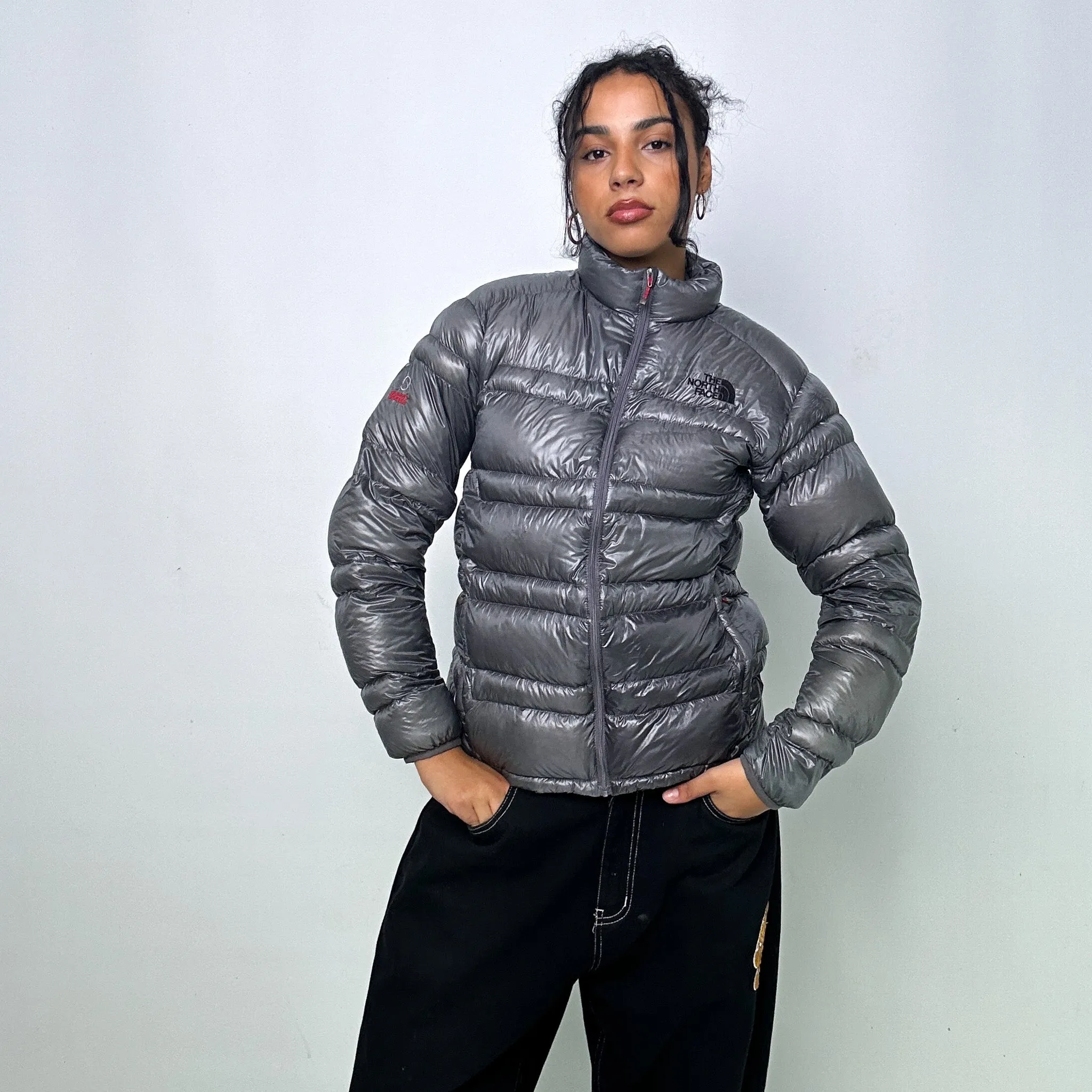 Dark Grey y2ks The North Face 850 Summit Series Puffer Jacket Coat (S)