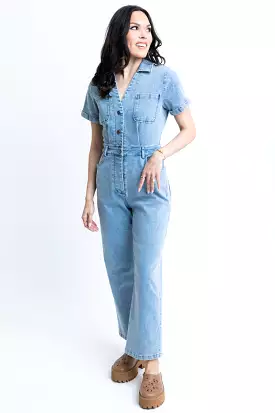 Denim Utility Jumpsuit