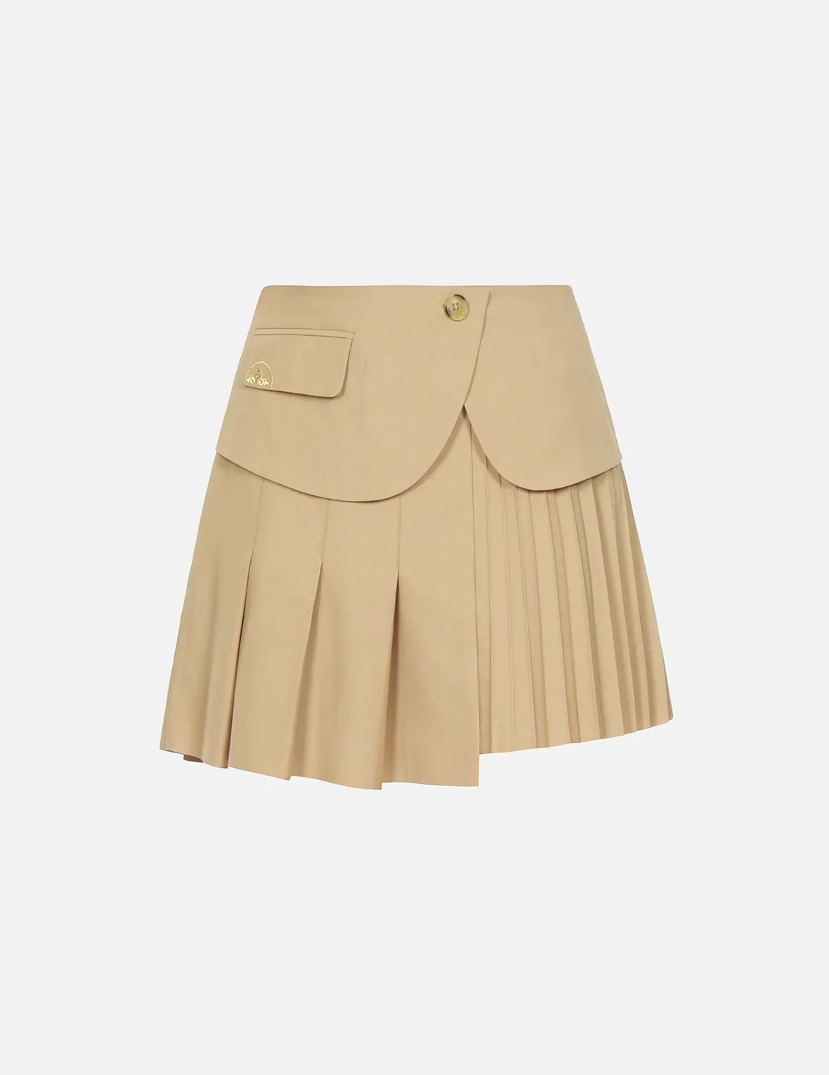 Double Layered Pleated Skirt