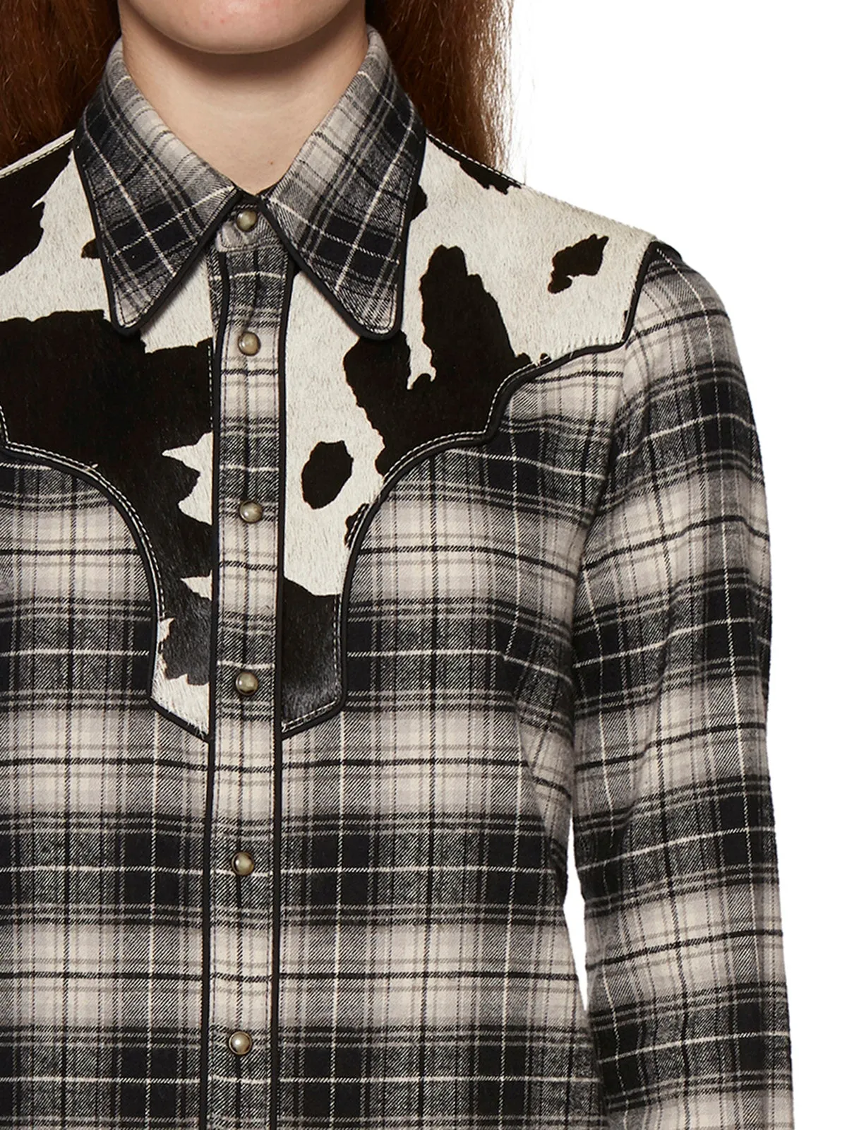 Dsquared2 Checked Panelled Shirt