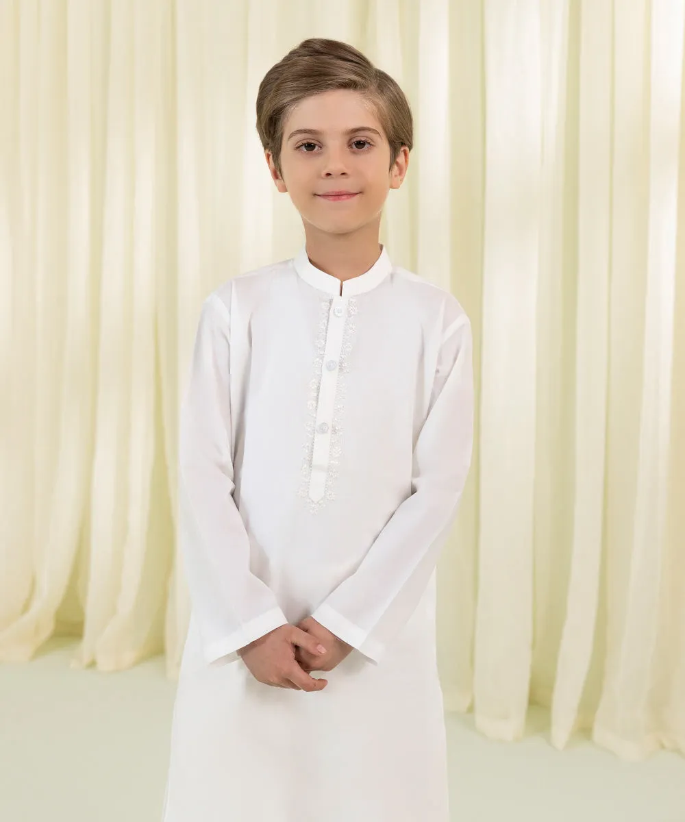 Embroidered Cambric Kurta