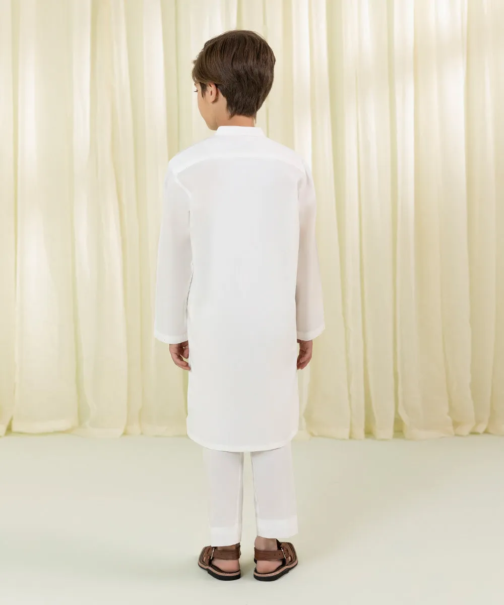 Embroidered Cambric Kurta