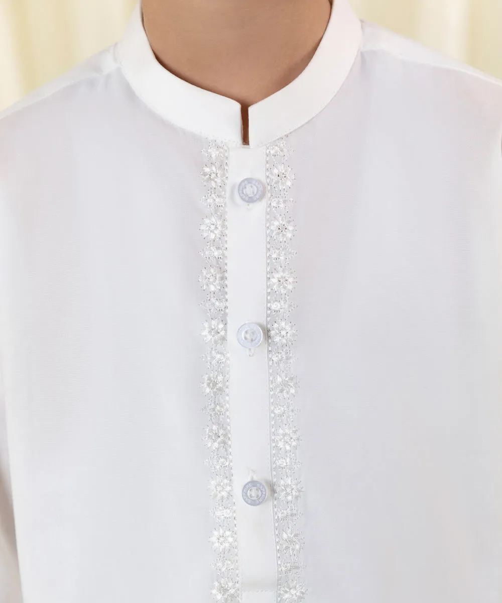 Embroidered Cambric Kurta