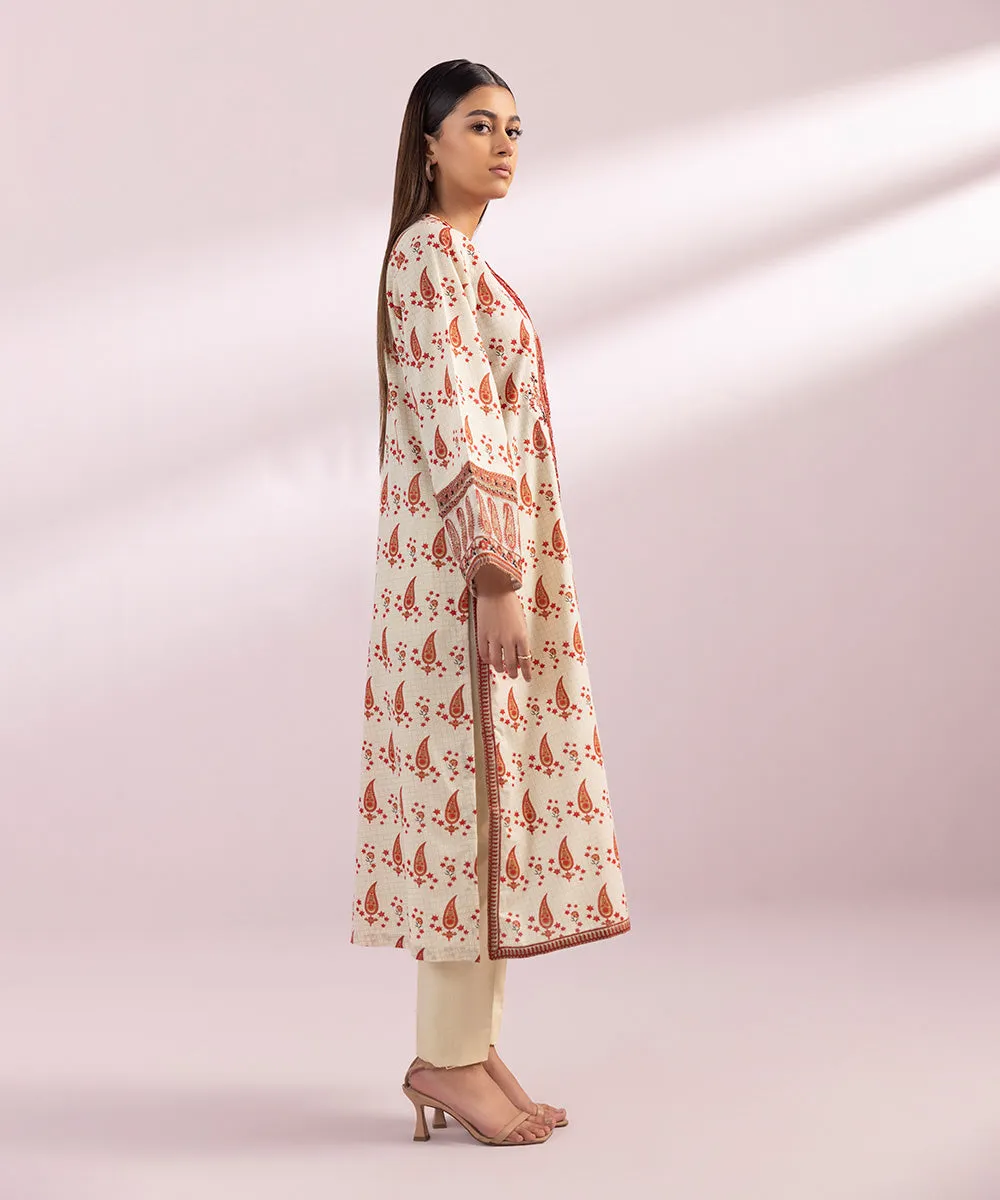 Embroidered Zari Lawn Shirt