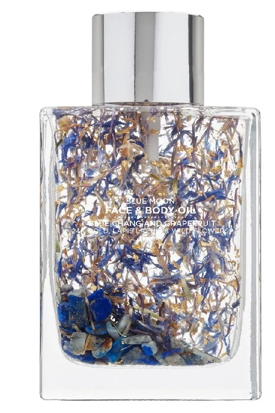 Face + Body Oil - 100ml - Gold Flakes, Blue Moon