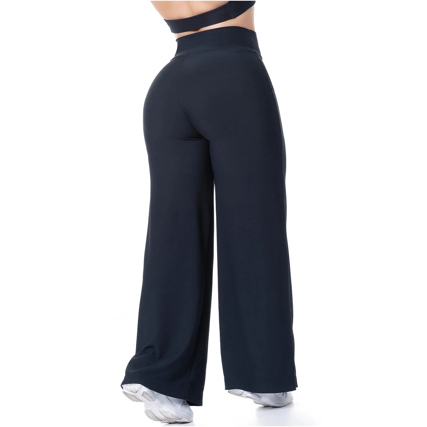 FLEXMEE 950102 | LEGGINGS DE MUJER CON CINTURA ALTA Y CONTROL DE BARRIGA EN TEJIDO ACANALADO