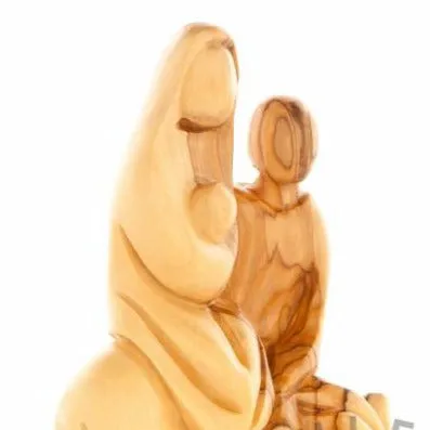 Flight into Egypt, Wooden Figurine, 6.3