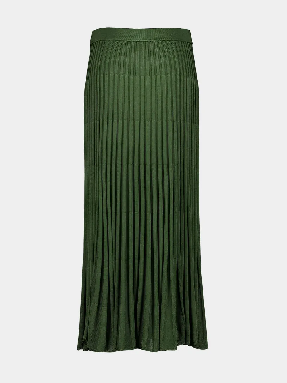 Forest Pleated Midi Skirt