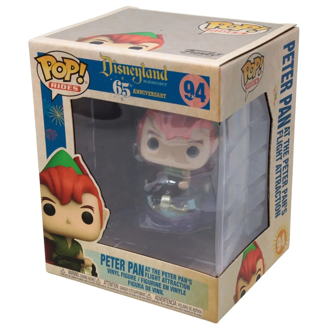 Funko POP Rides Disney 65th Anniversary Peter Pan At The Peter Pan's Flight Attraction (green)