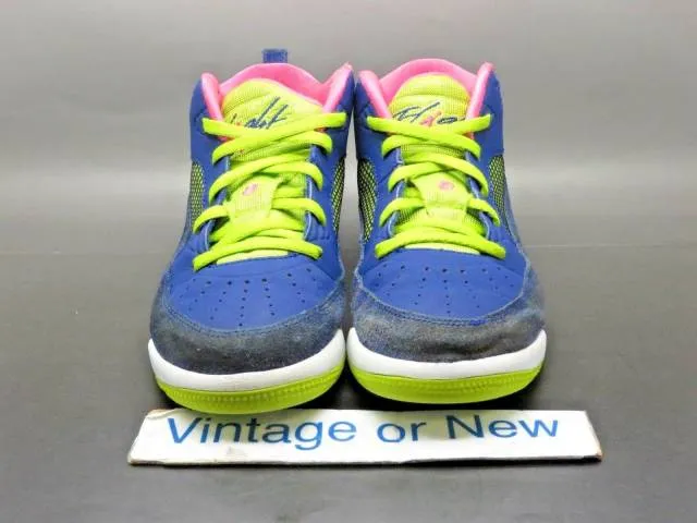 Girls Nike Air Jordan Flight 9.5 Deep Royal Hyper Pink G...