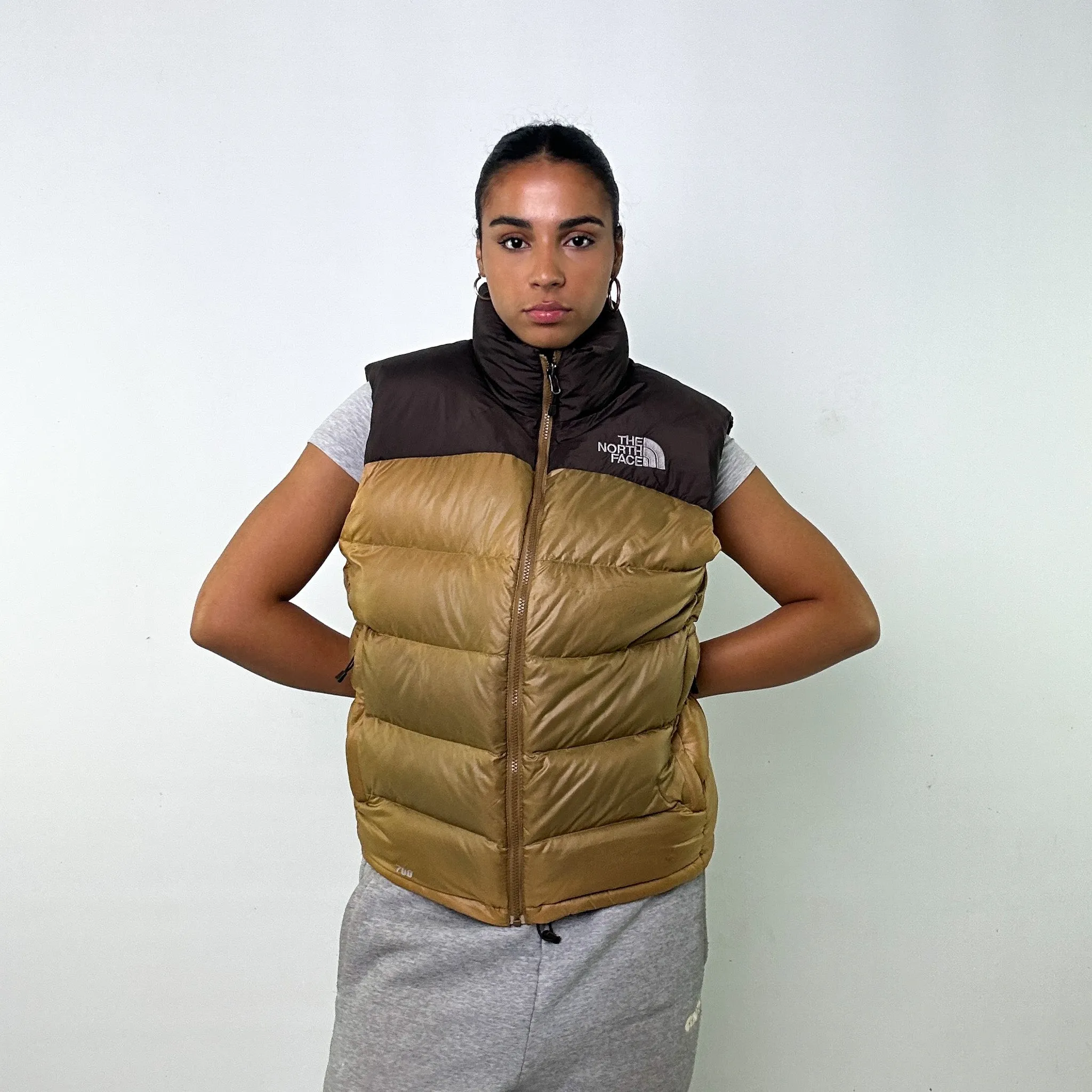 GOLD Y2KS THE NORTH FACE 700 SERIES PUFFER JACKET COAT GILET (