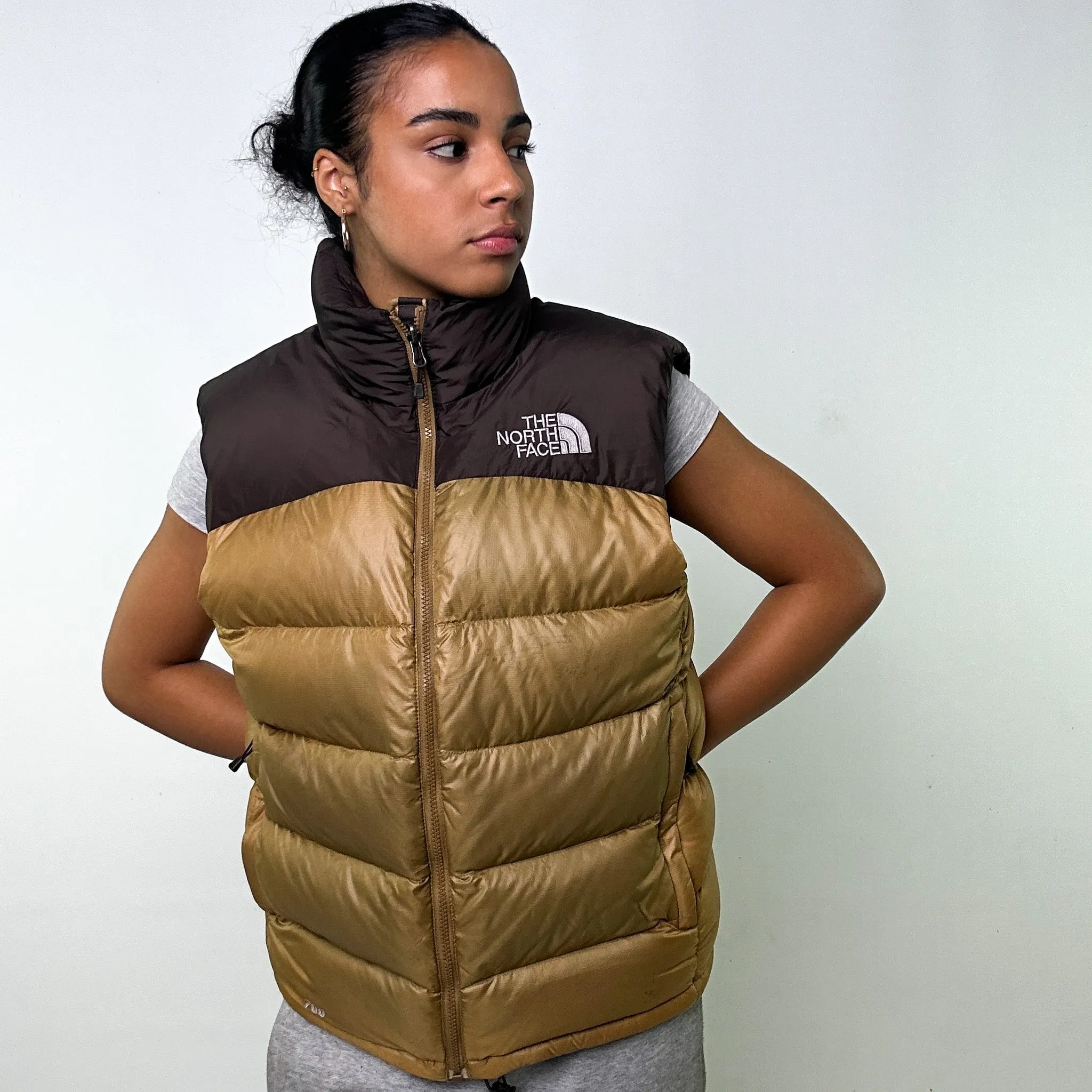 GOLD Y2KS THE NORTH FACE 700 SERIES PUFFER JACKET COAT GILET (