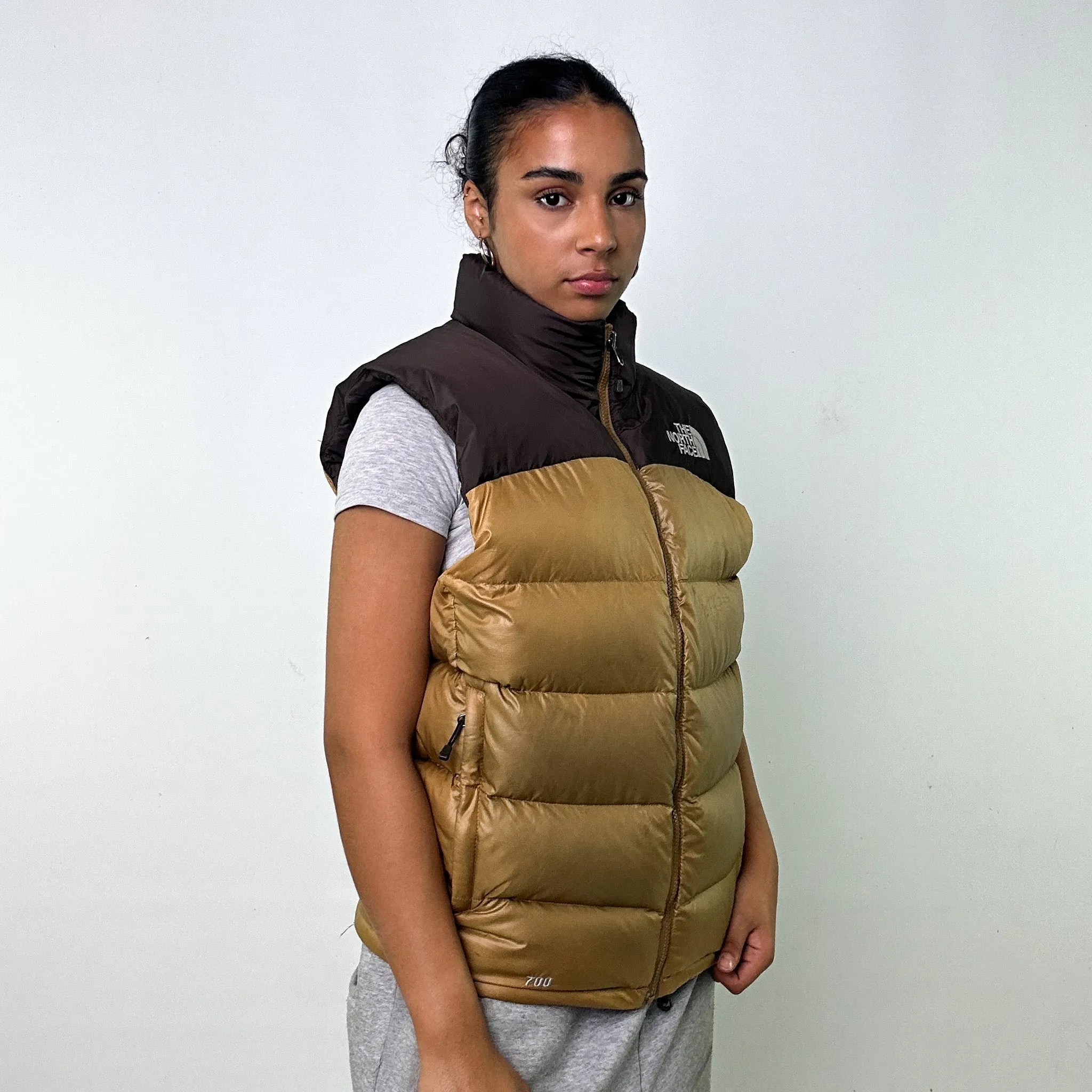 GOLD Y2KS THE NORTH FACE 700 SERIES PUFFER JACKET COAT GILET (