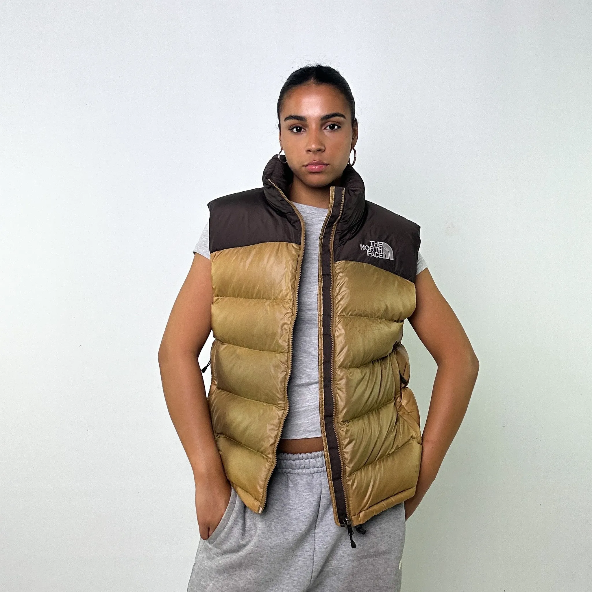 GOLD Y2KS THE NORTH FACE 700 SERIES PUFFER JACKET COAT GILET (