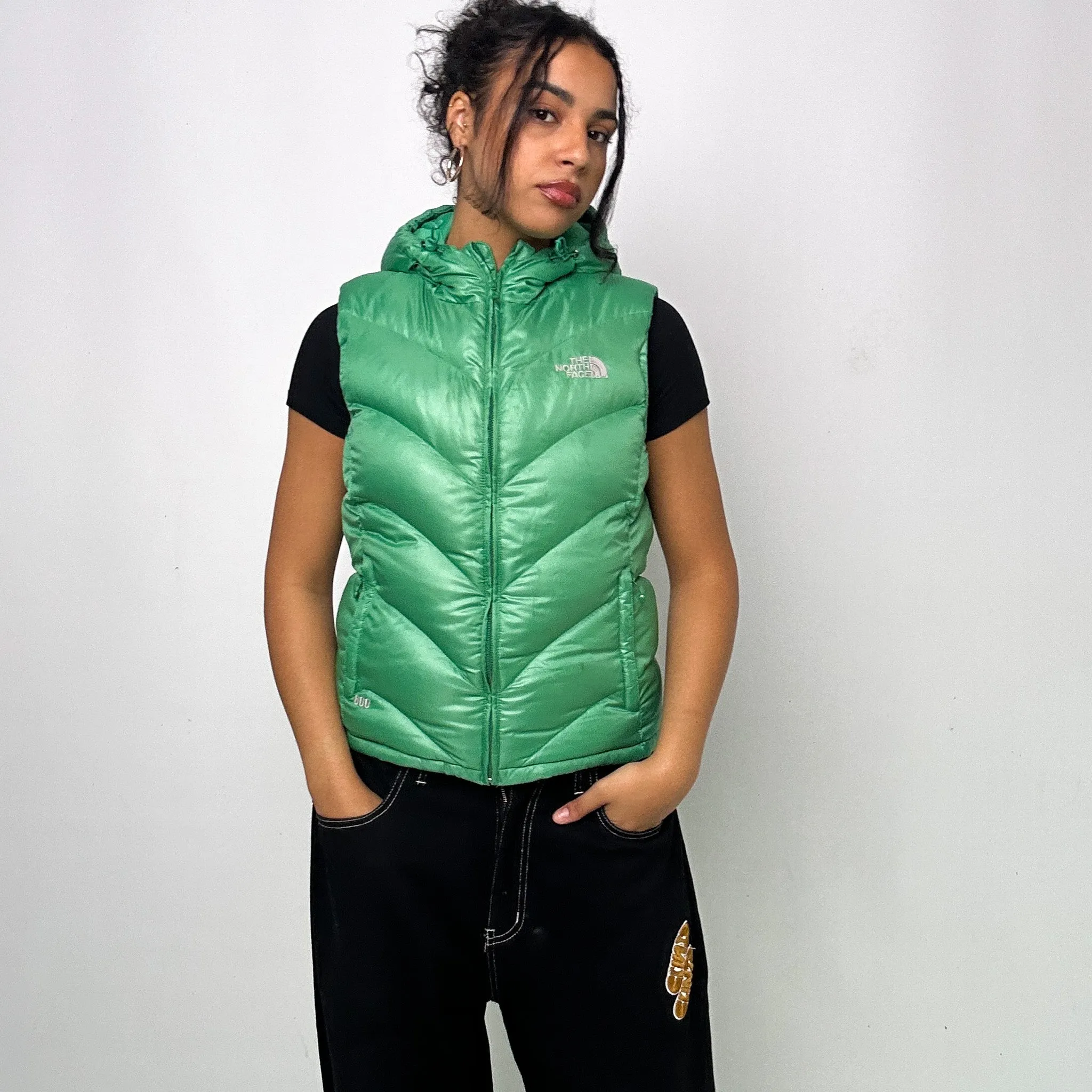 GREEN 90S THE NORTH FACE 600 SERIES PUFFER JACKET COAT GILET (