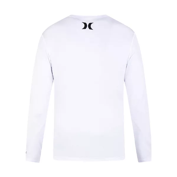 Hurley Mens One And Only Quickdry Rashguard L/S White