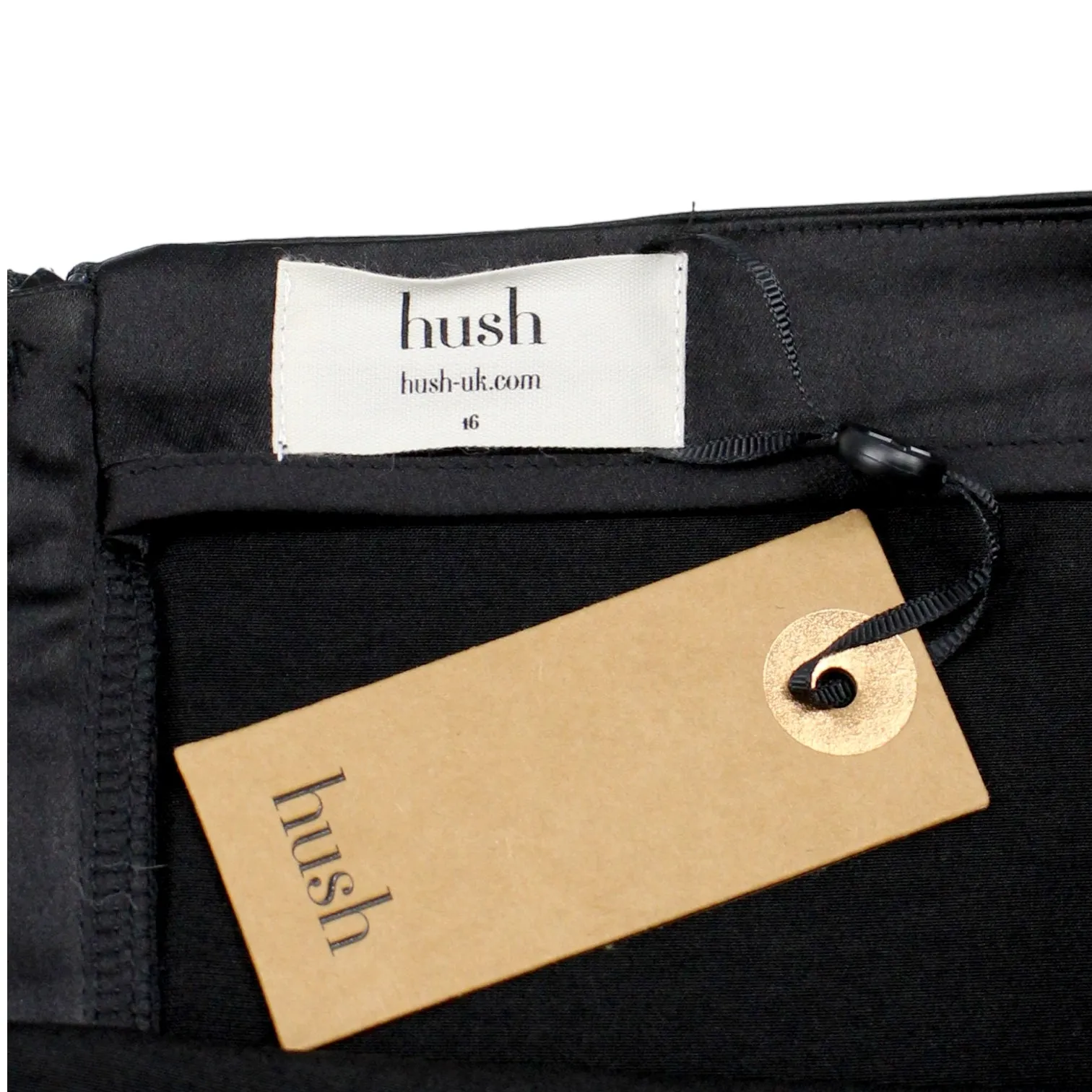 Hush Black Clarissa Satin Skirt