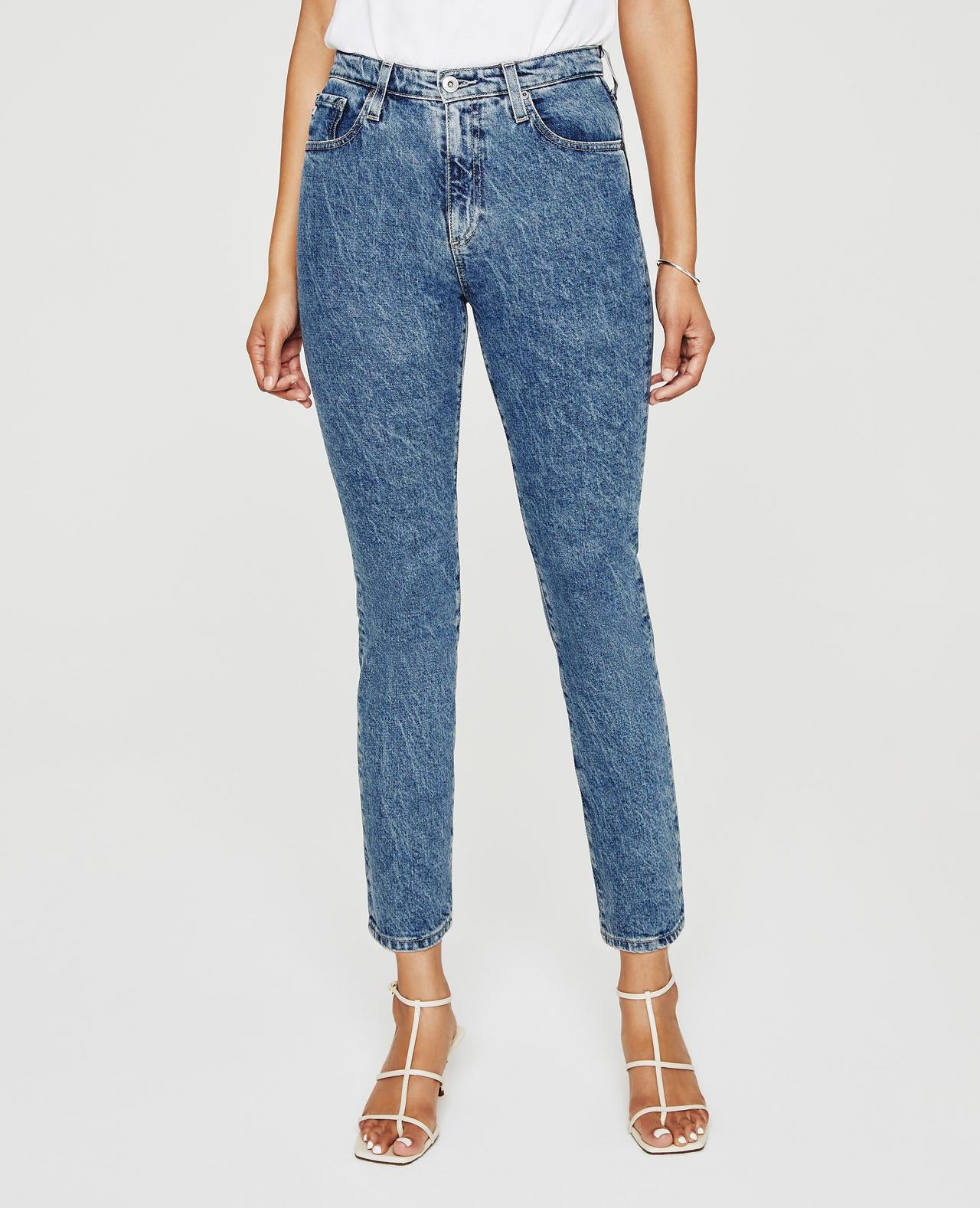 Hybrid Isabelle High Rise Straight Crop Jeans