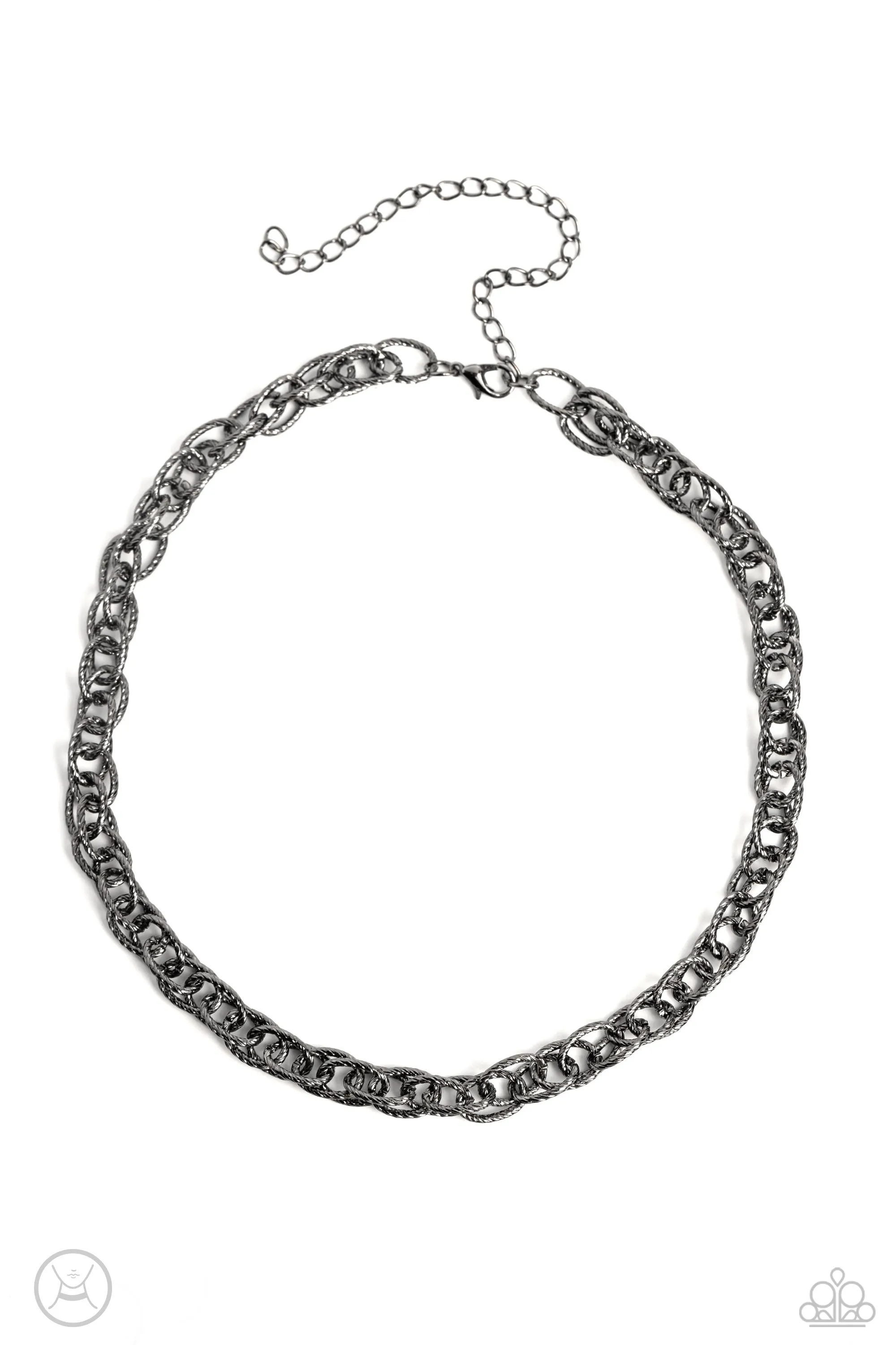 If I Only Had a CHAIN - Black ~ Paparazzi Necklace Choker