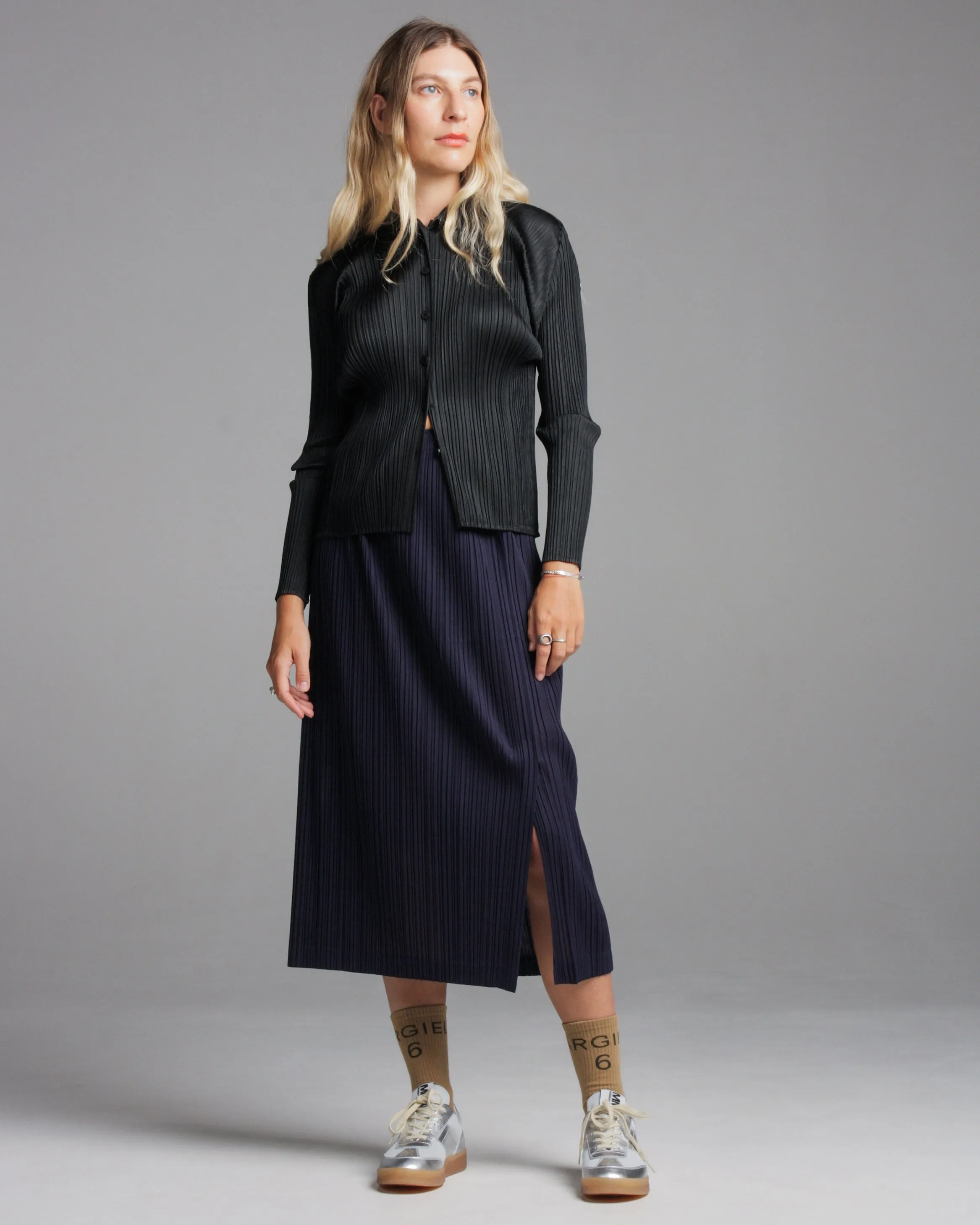 Indigo Ramie Skirt