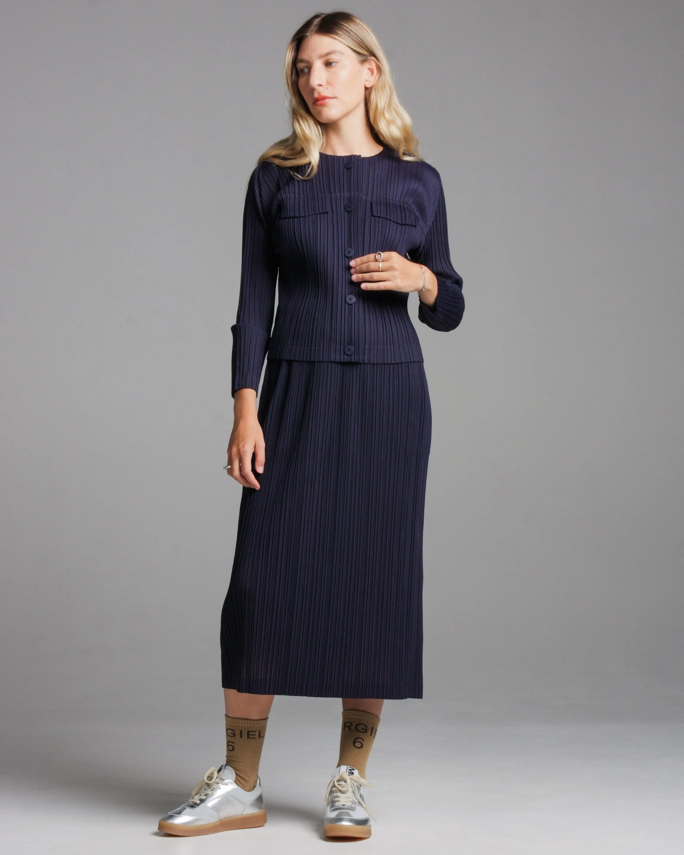 Indigo Ramie Skirt