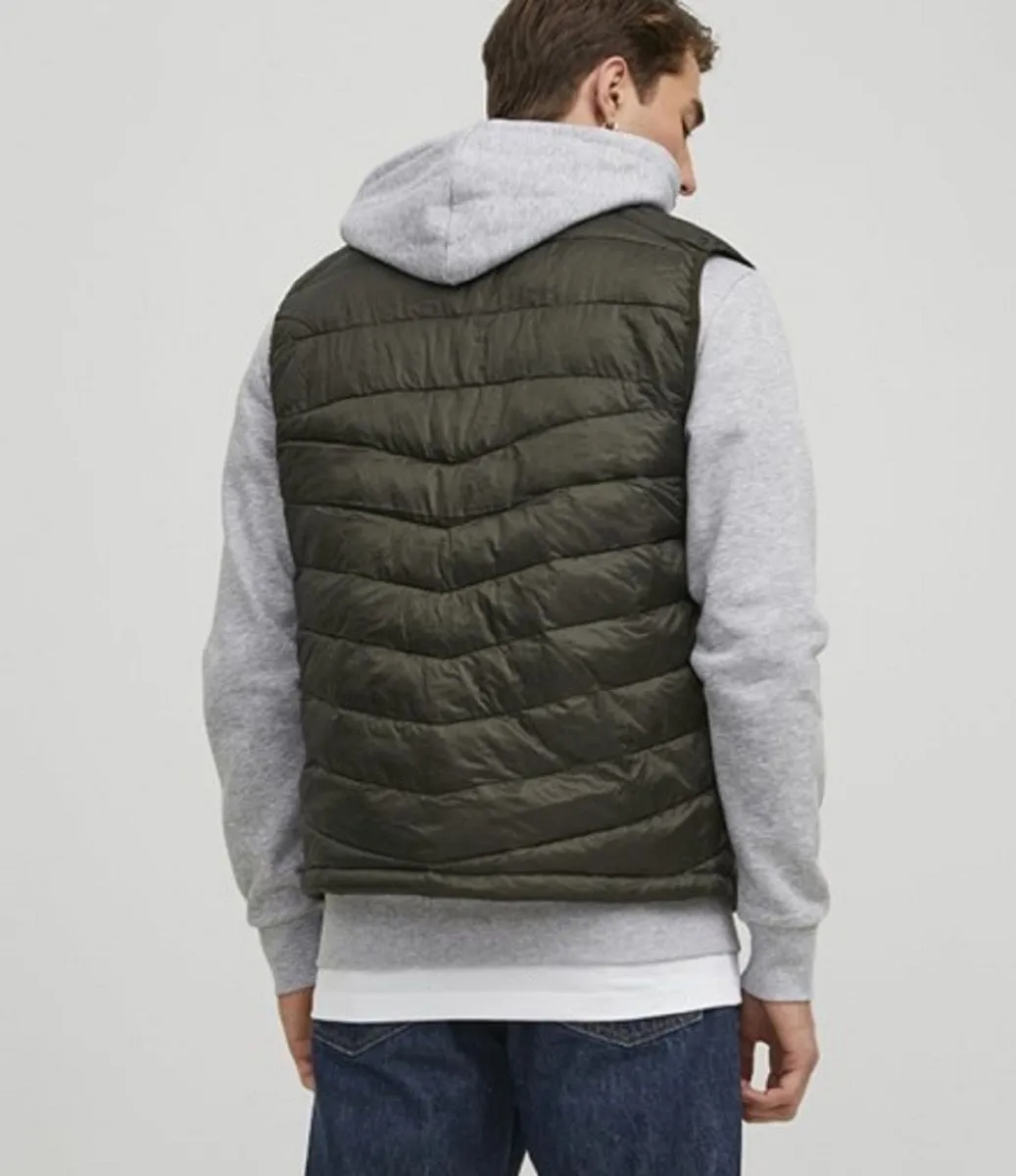 Jack & Jones Hero Puffer Bodywarmer Gilet Rosin