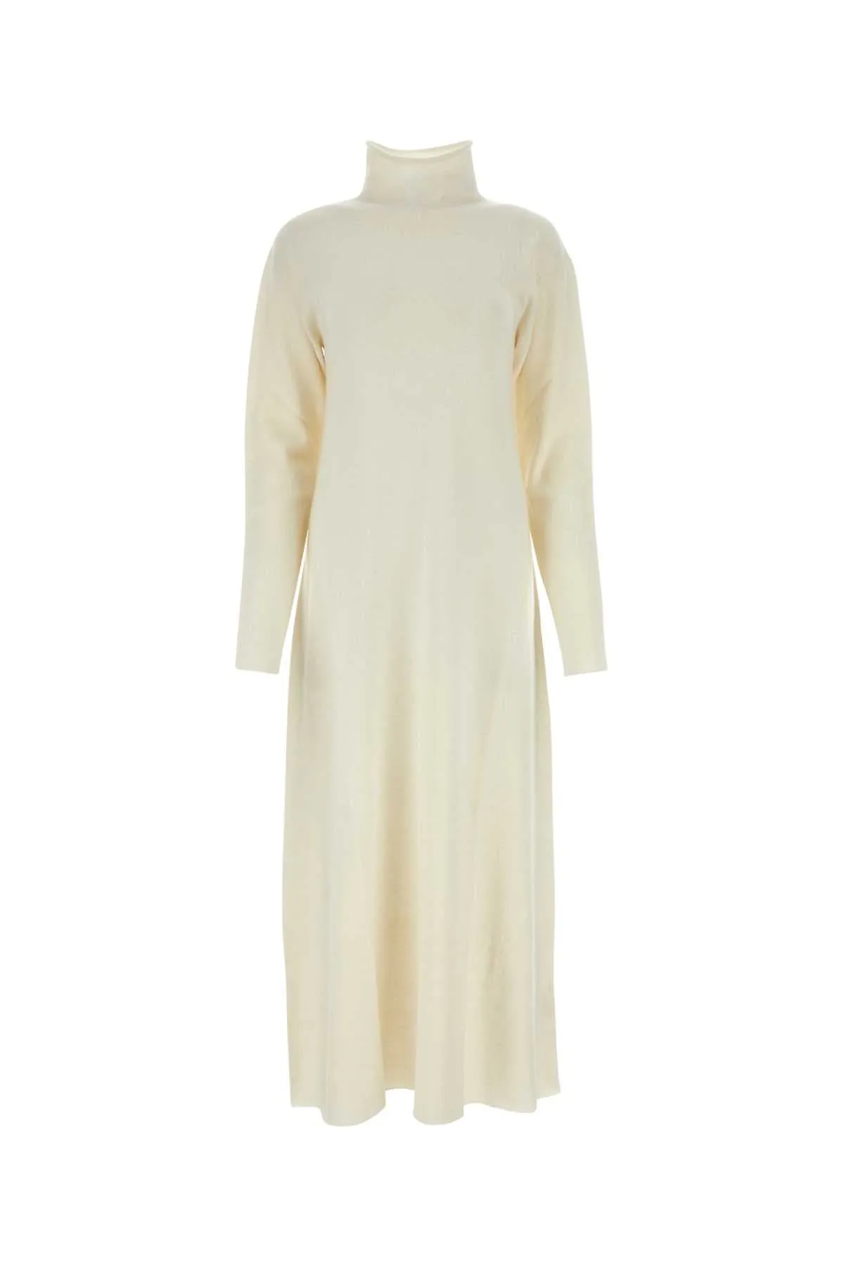 Jil Sander Ivory Cashmere Sweater Dress