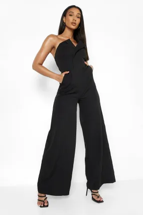 Jumpsuits | Bandeau Tailored Wide Leg Jumpsuit | boohoo