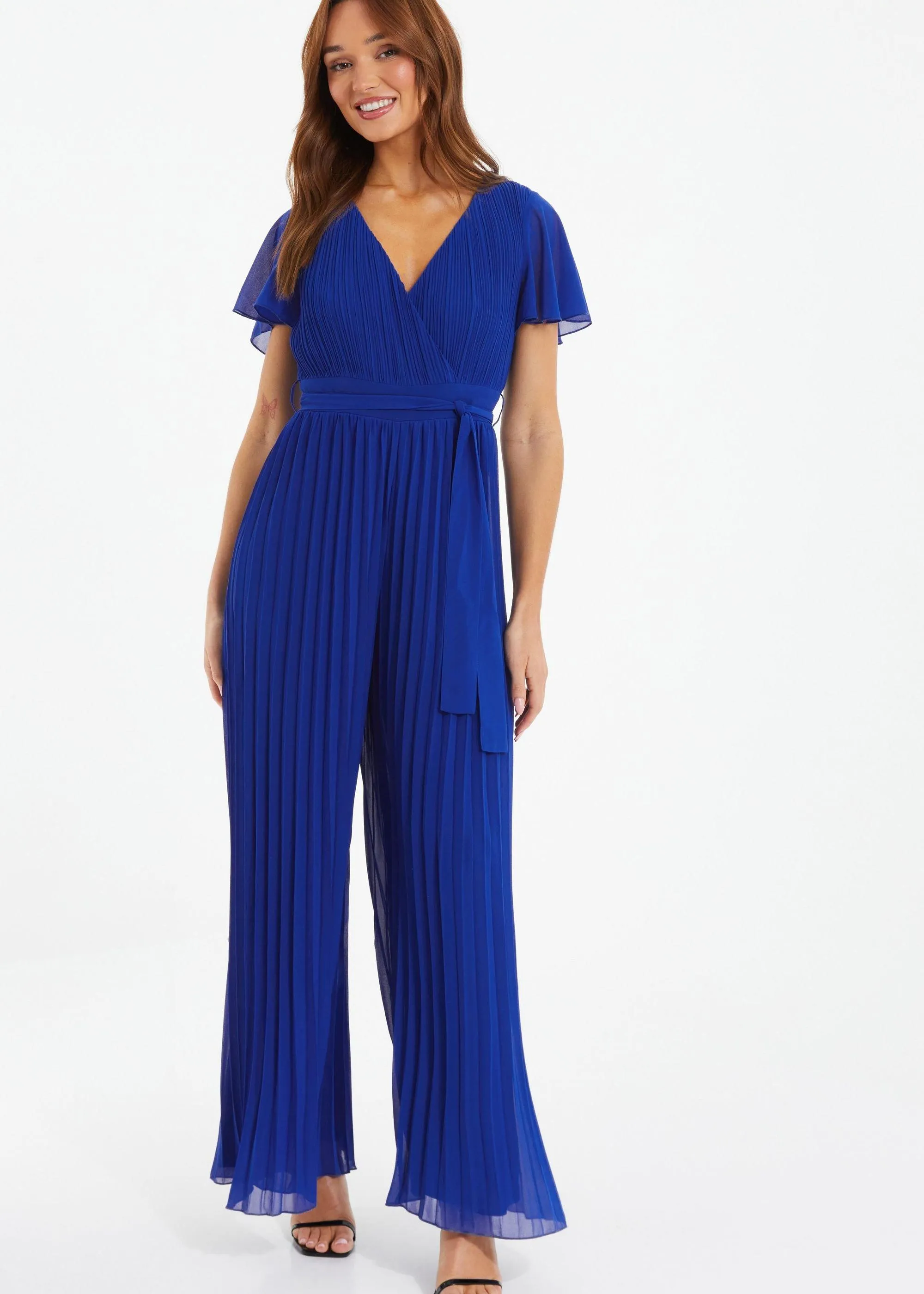 Jumpsuits | Chiffon Pleated Jumpsuit | Quiz