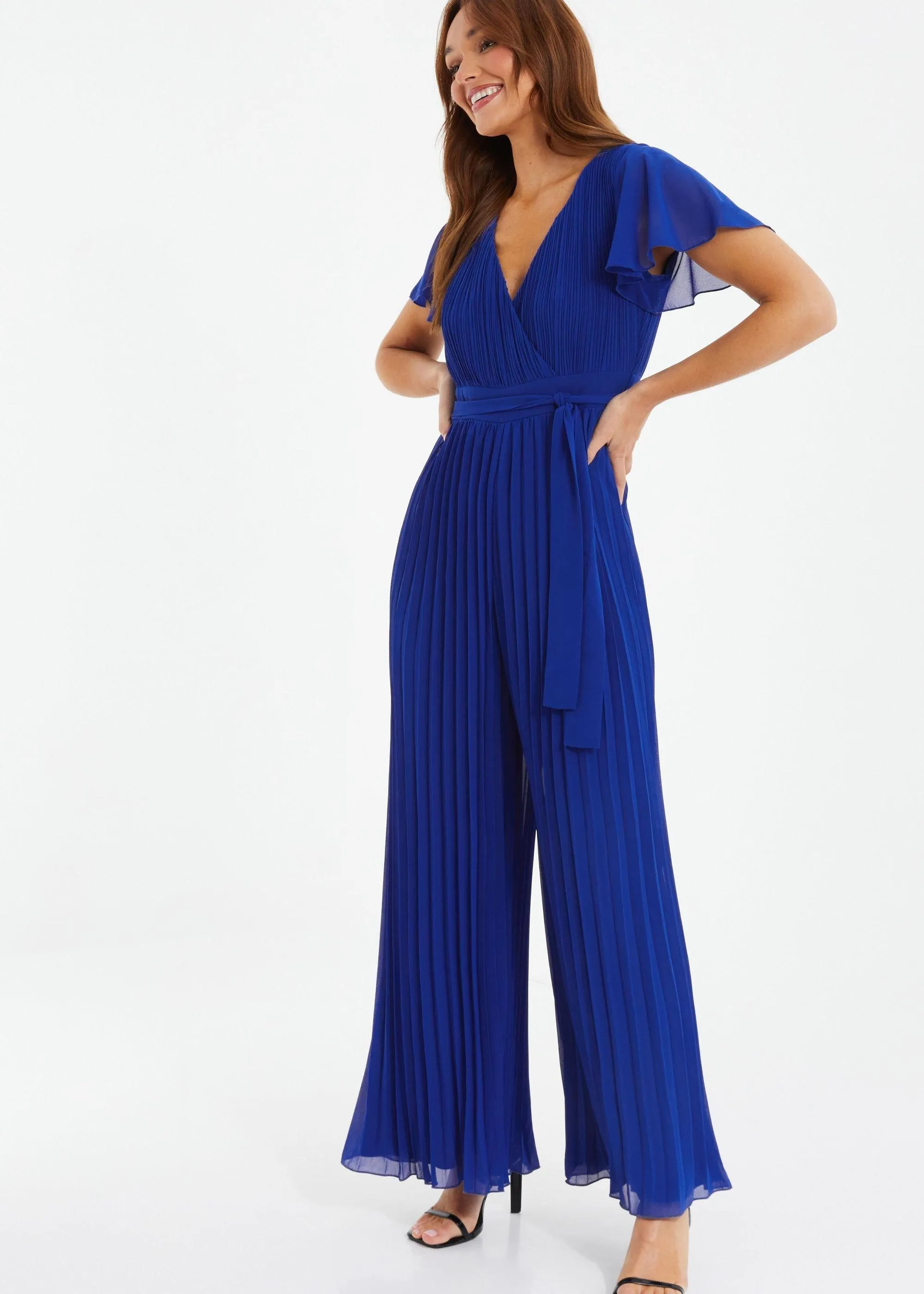 Jumpsuits | Chiffon Pleated Jumpsuit | Quiz