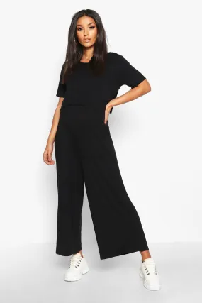 Jumpsuits | Maternity Nursing Culotte Jumpsuit | boohoo