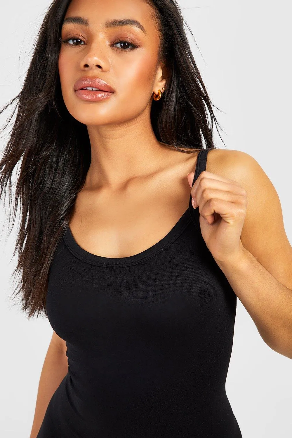 Jumpsuits | Strappy Seamless Unitard Sculpt Playsuit | boohoo