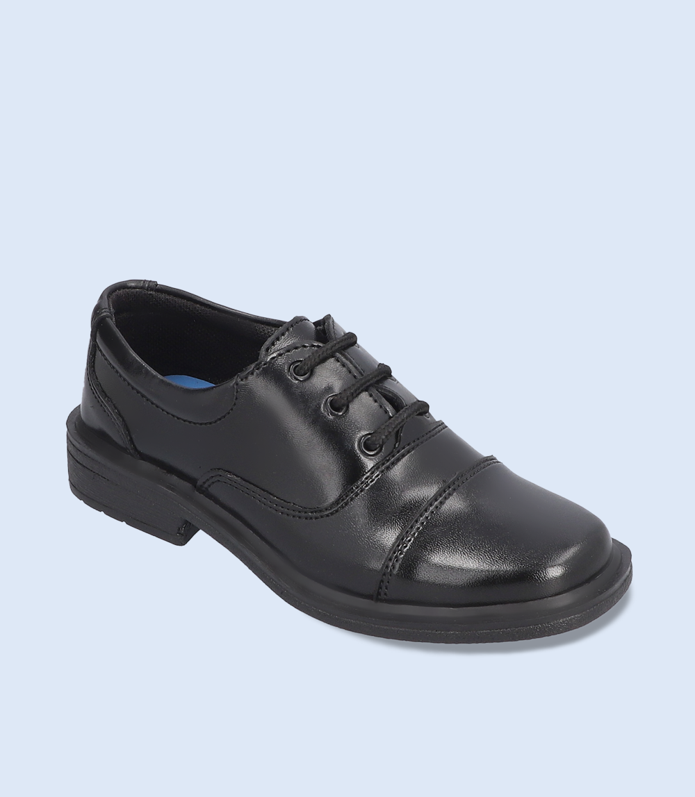 KB0034-BLACK-Boys Casual School Shoes