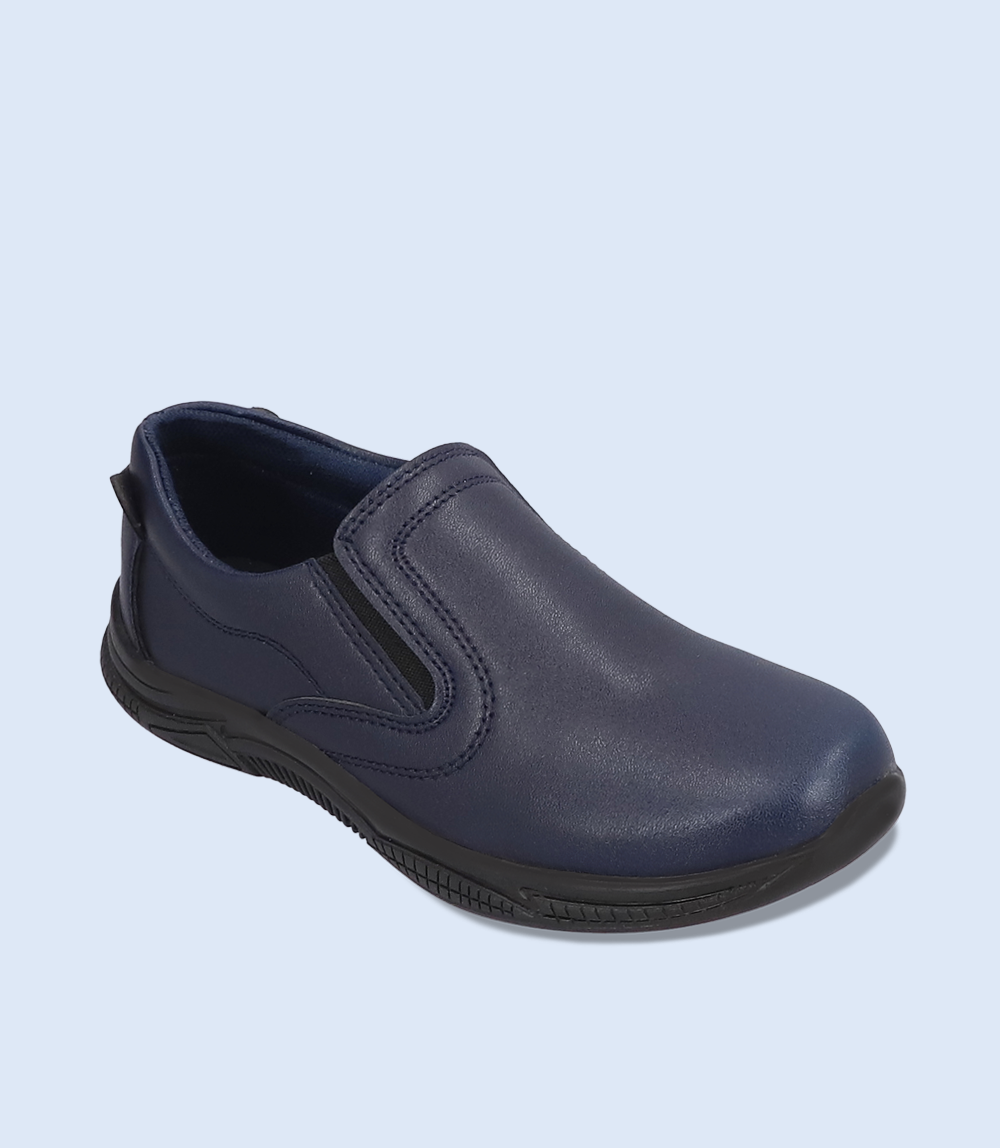 KB0051-NAVY-Boys Casual School Shoes