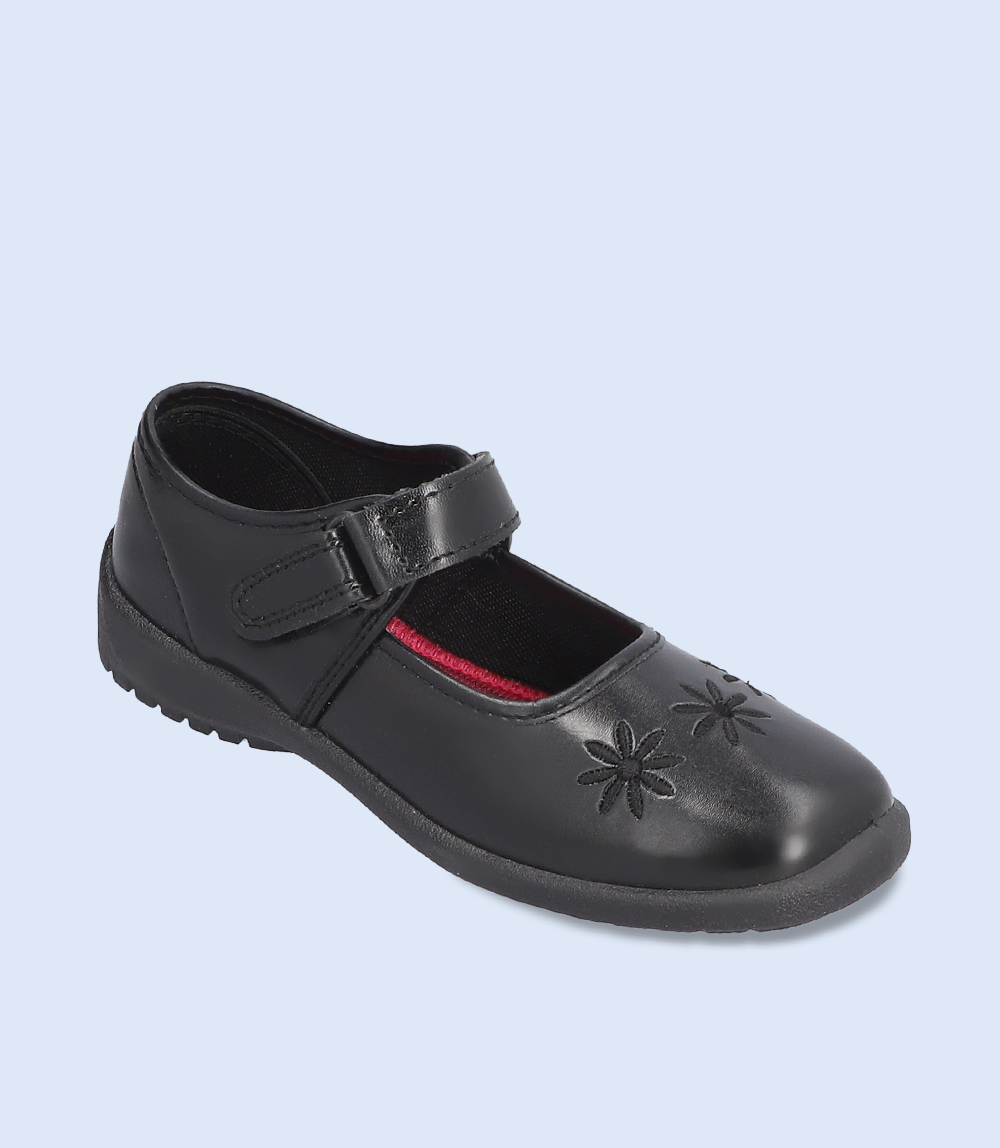 KG0024-BLACK-Girls Casual School Shoes