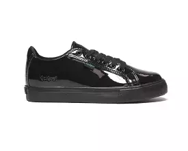 Kickers Kid's Tovni Lacer Patent Leather JF 115960 Shoes Black