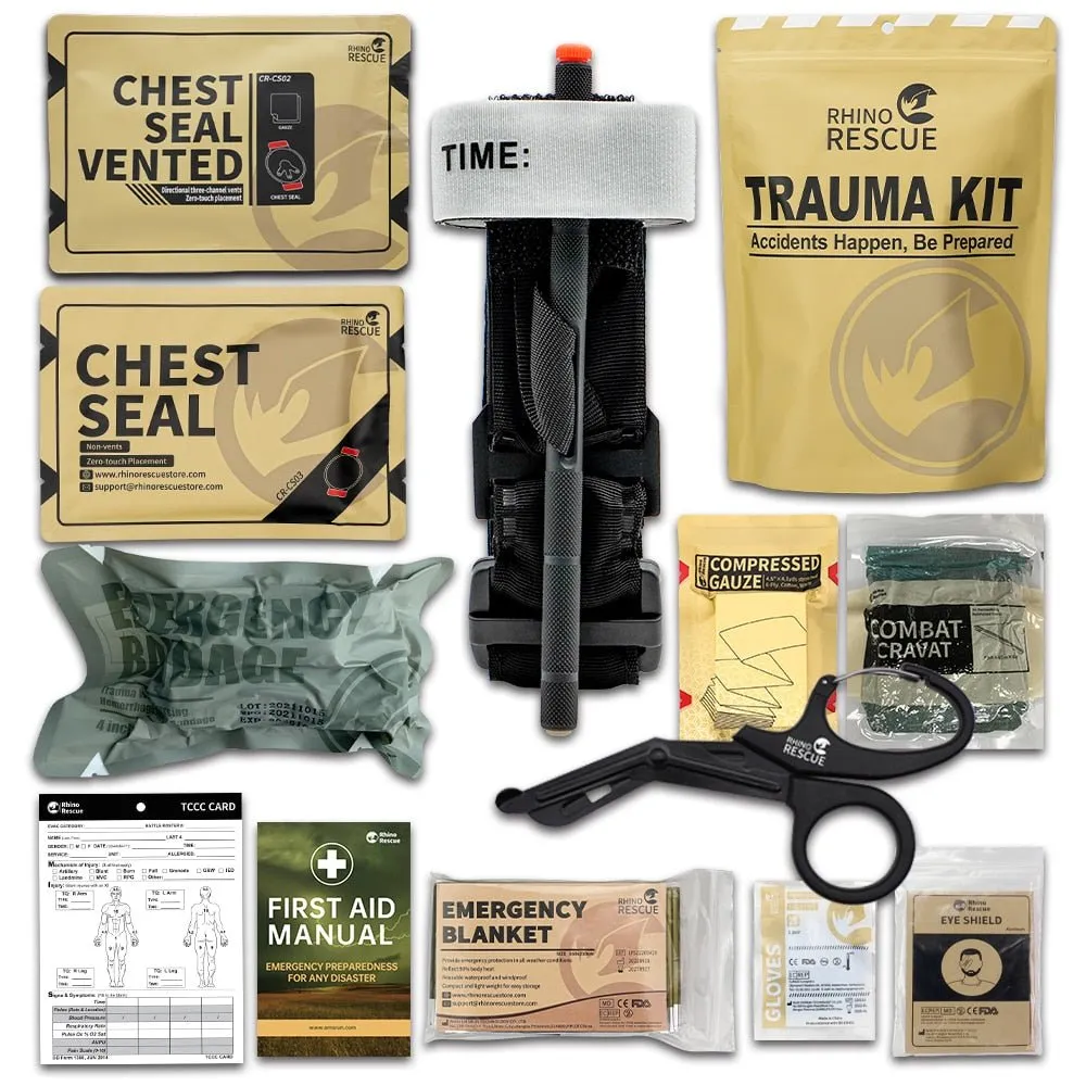 Kit médical de traumatologie de sauvetage / fournitures de recharge IFAK Rhino rescue - Trauma kit series