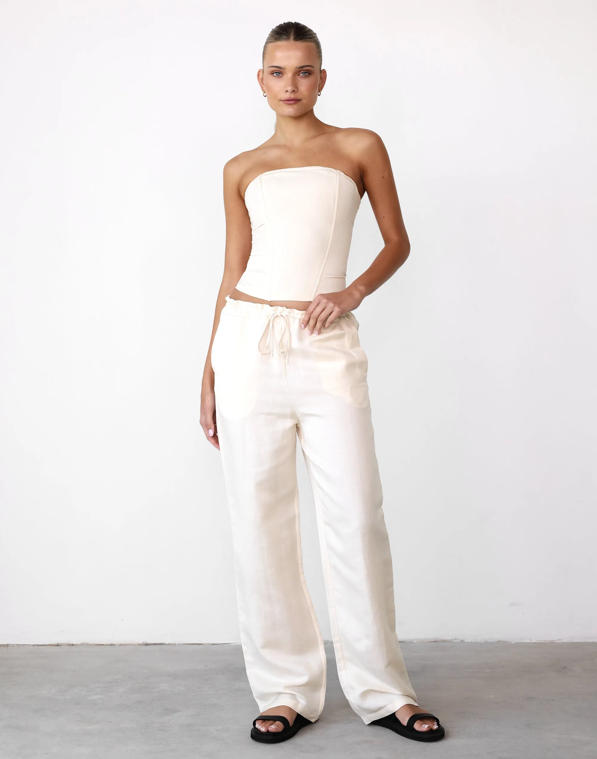 La Palma Pant (Off White) - By Lioness