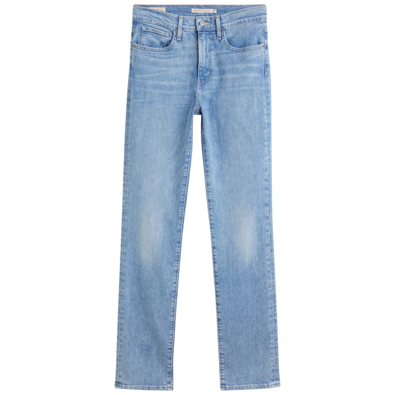 Levi`s 724 High-Rise Straight - Light Indigo Worn In Blå