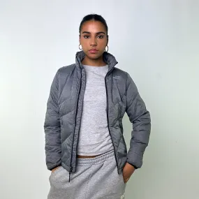 Light Grey y2ks The North Face Puffer Jacket Coat (S)