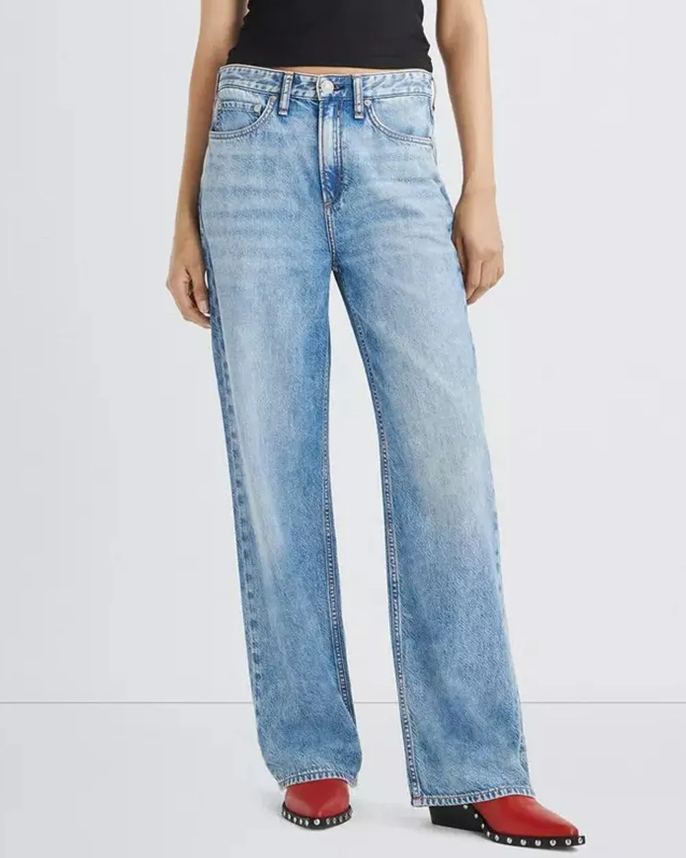 Logan Wide Leg Jean in Audrey