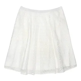 Maeve White Lace Skirt