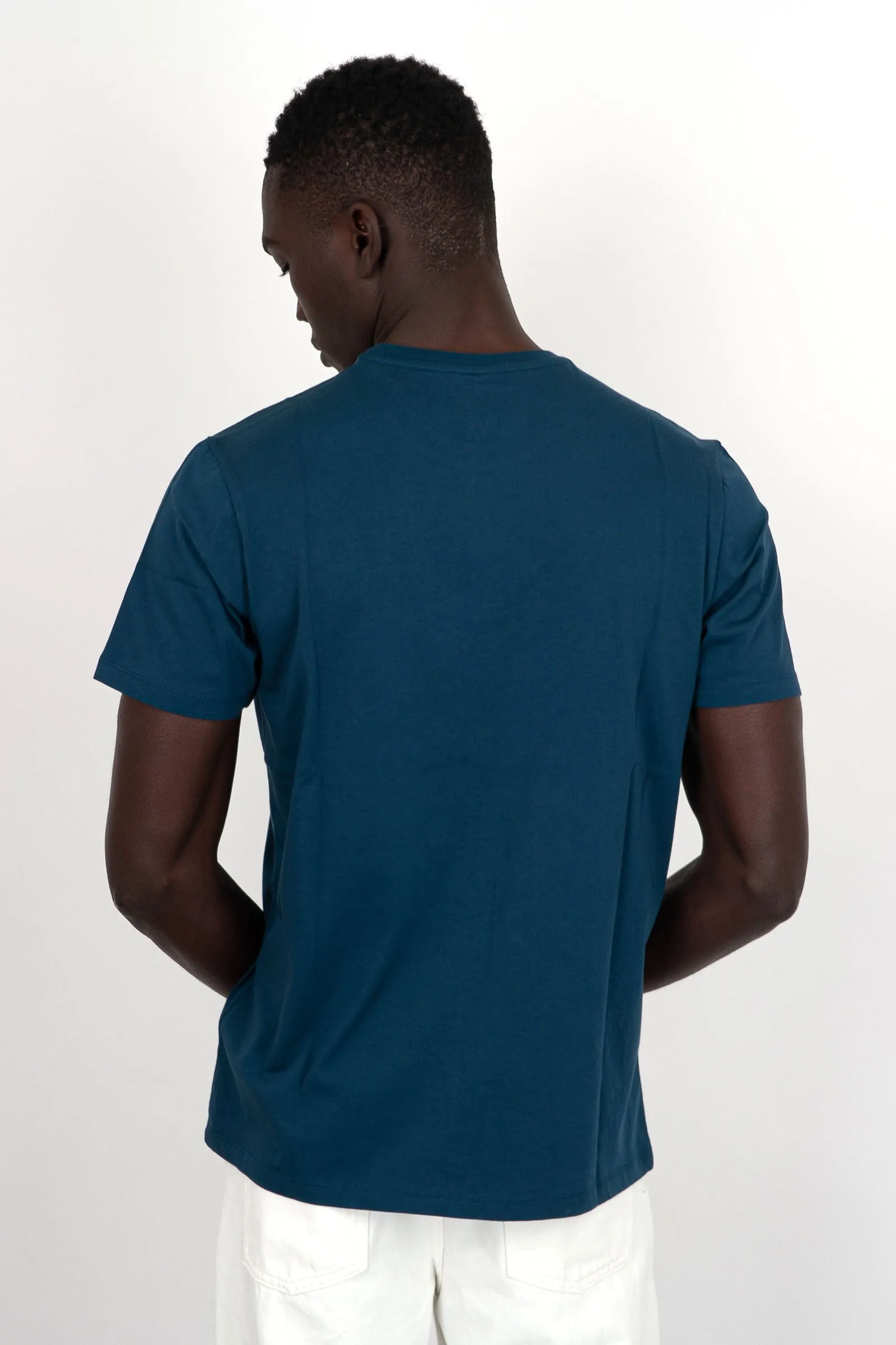 Majestic Filatures T-shirt Girocollo Cotone Organico Blu