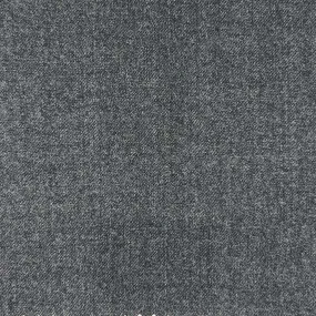 Medium Grey Plain Weave Flannel With Comfort Stretch