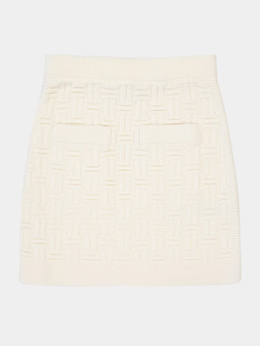 Merino Wool Column Knit Skirt