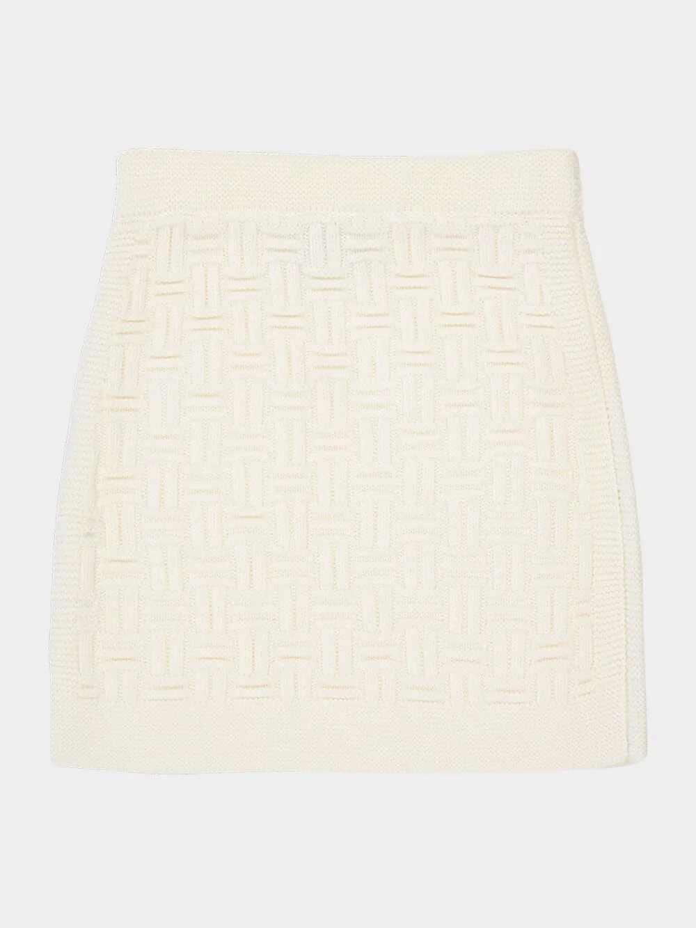 Merino Wool Column Knit Skirt