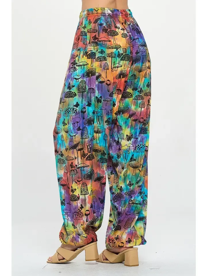 Mushroom Tye Die Harem Cotton Pant