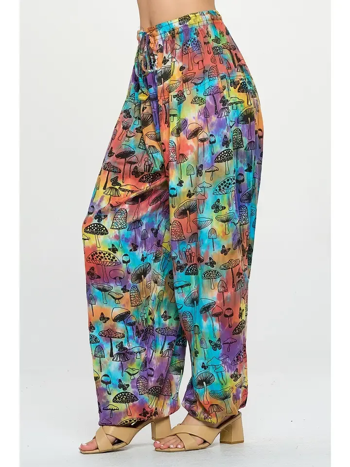 Mushroom Tye Die Harem Cotton Pant